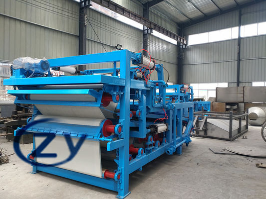 Machine de asséchage de presse de ceinture de fibre de manioc d'acier au carbone